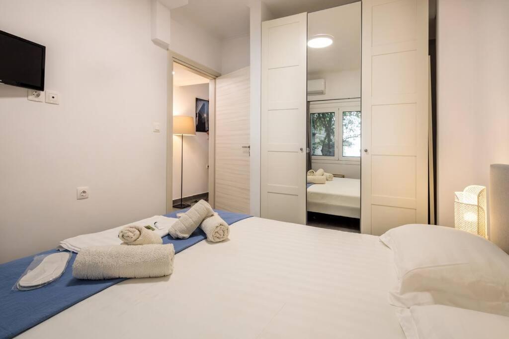 Hilton Area Brand New Comfortable Apartment アテネ エクステリア 写真